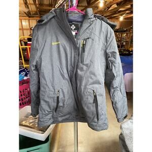 Gemyse Gray Insulated Hooded Parka Jacket Mens Medium